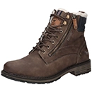 Mustang Schnür Boots in braun