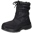 Schwarze Boots Damen vielfältig Absatz Schafthöhe Obermaterial
