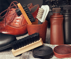 Ratgeber Schuhe putzen Ausstattung Bürsten Schuhcreme