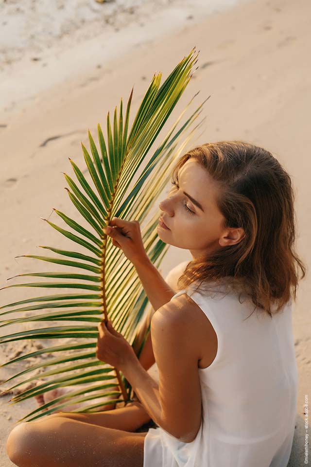 Strandurlaub mit Palmen