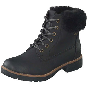 Schwarze Tom Tailor Winter Boots mit wasserabweisender Oberfläche