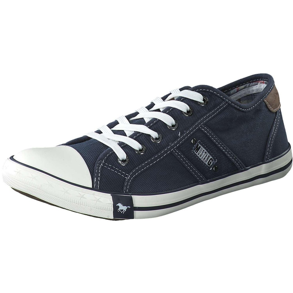 Mustang Leinen Sneaker in blau