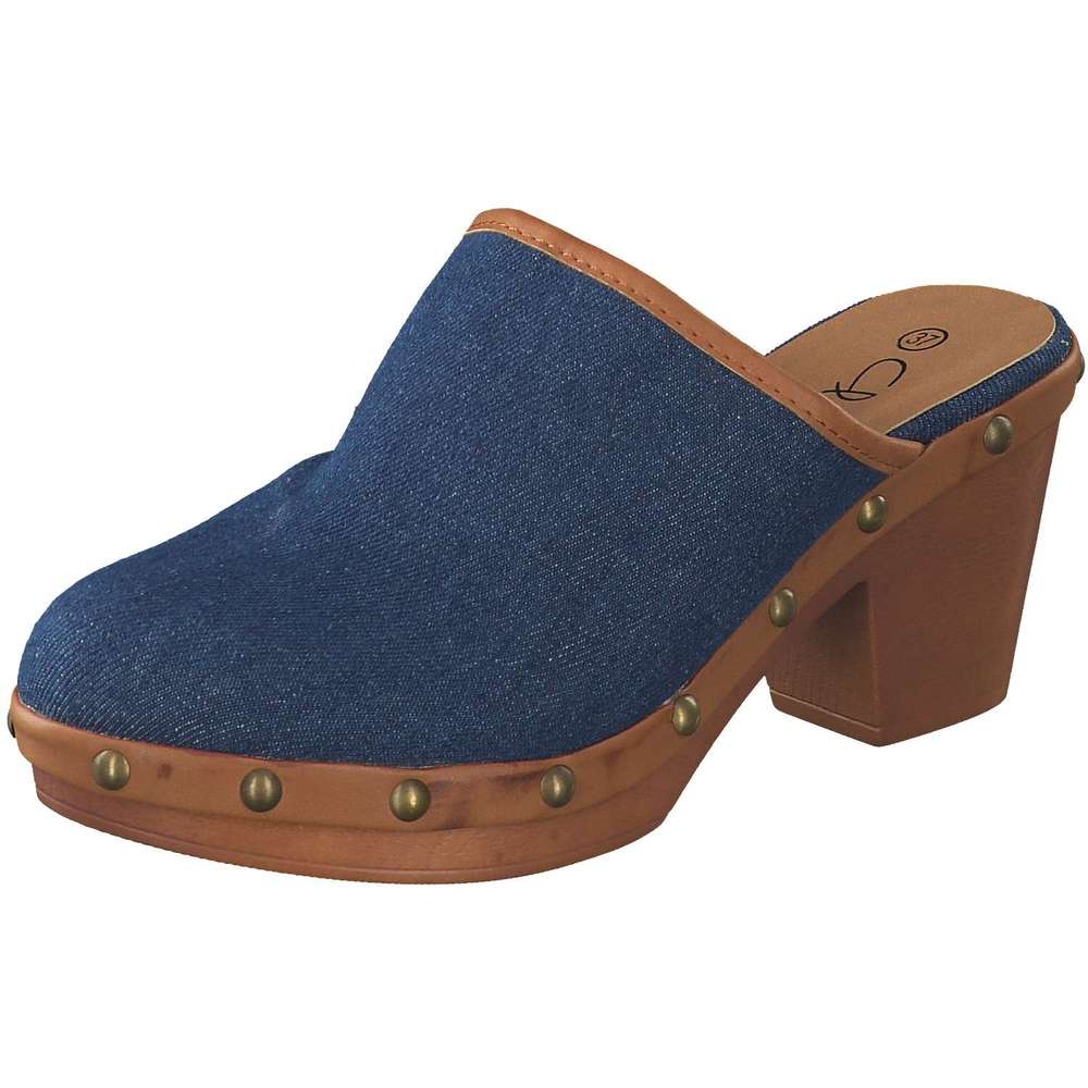 Damen Schuhe Absätze Schuhe mit Blockabsätzen und Pumps Hogan Denim Mules & Clogs in Blau 