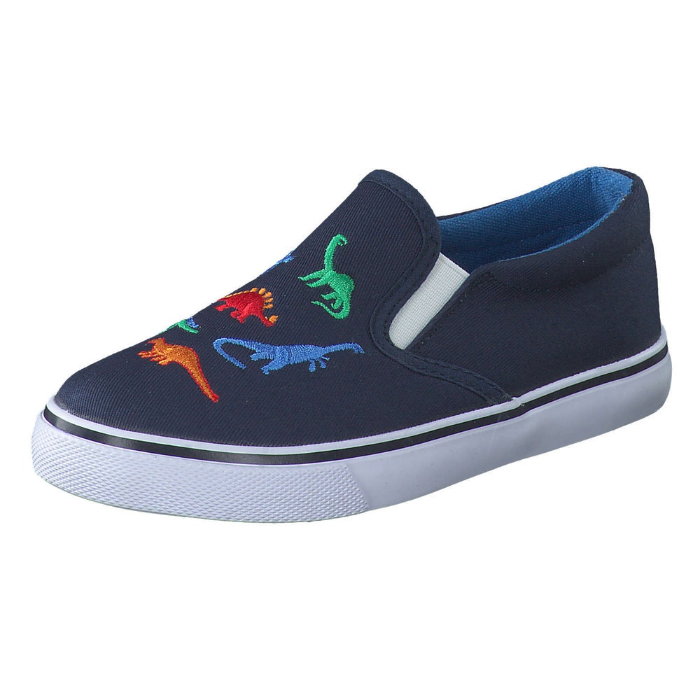 Leinen Slipper in blau