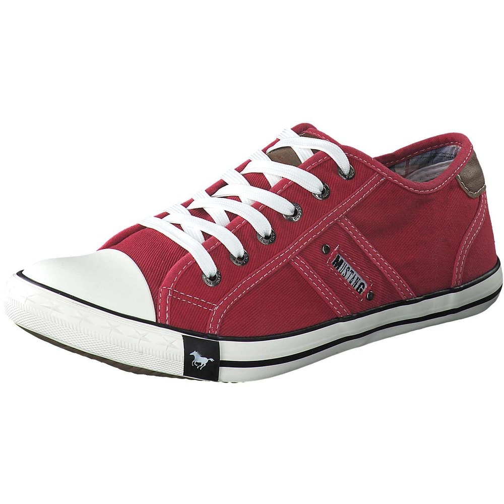 Mustang Leinen Sneaker in rot