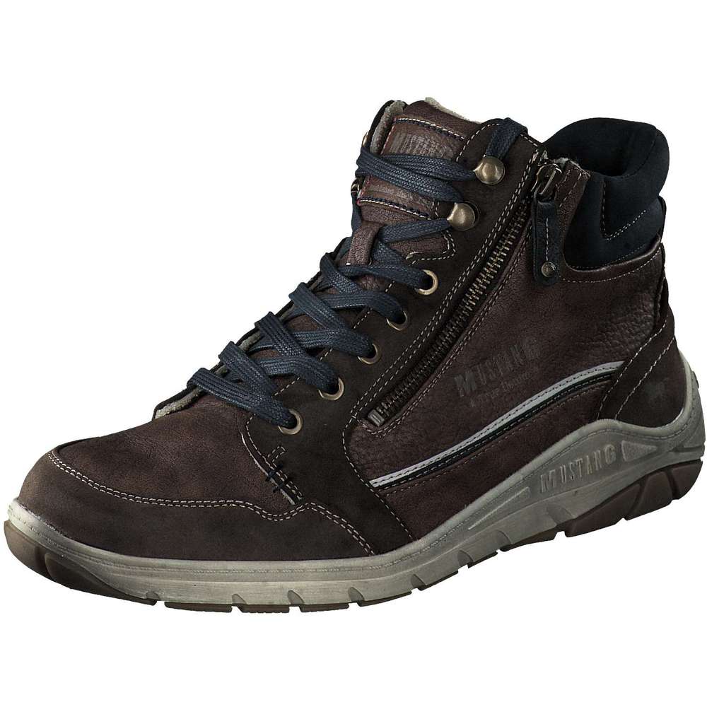 Mustang Schnürstiefelette in braun