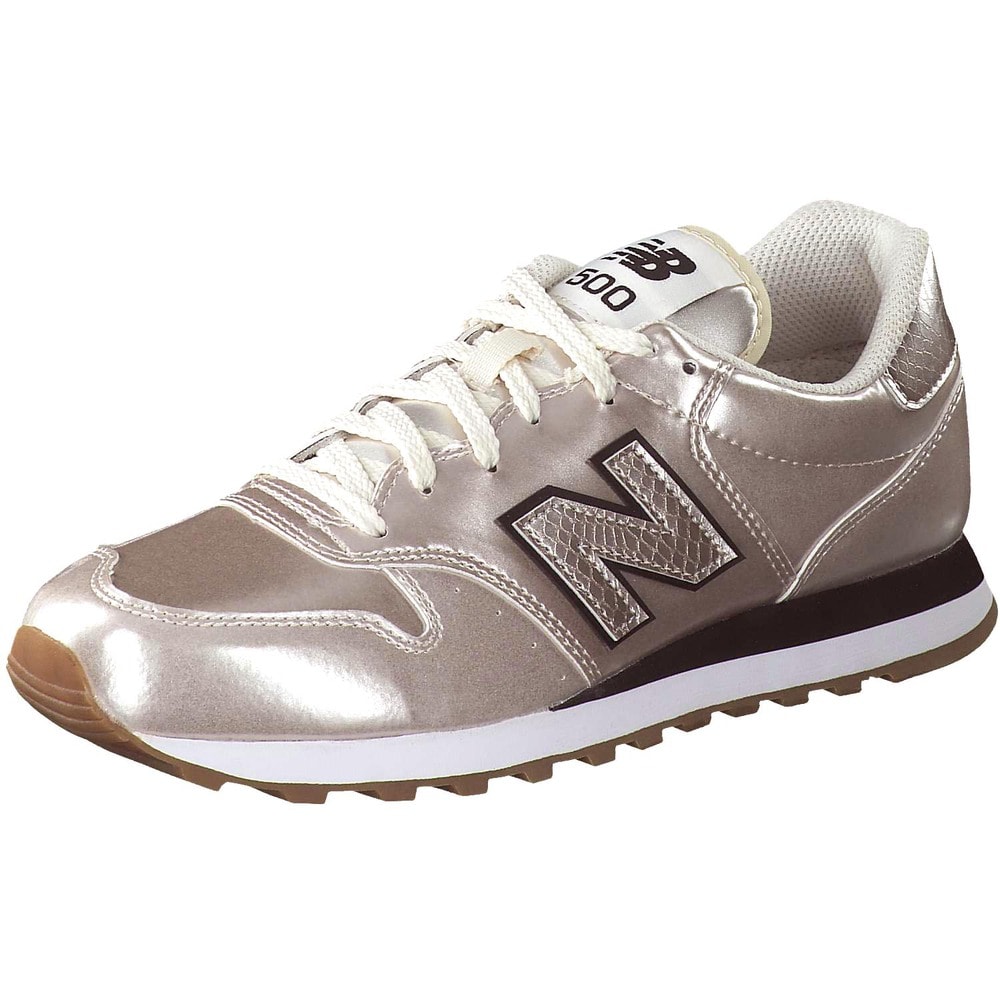 New Balance WM 500 Metallic Pack Sneaker in gold