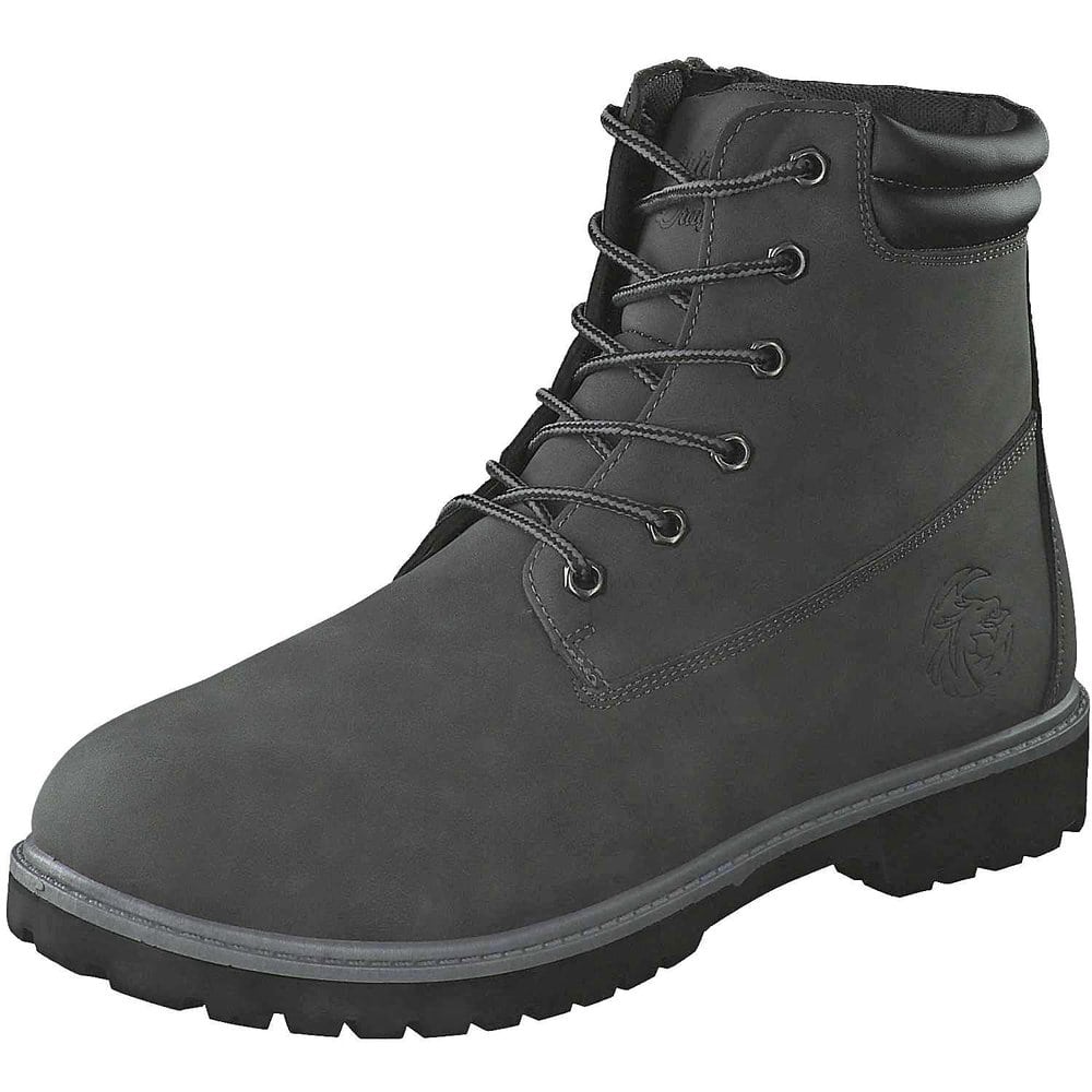 Okinawa Schnür Boots in schwarz