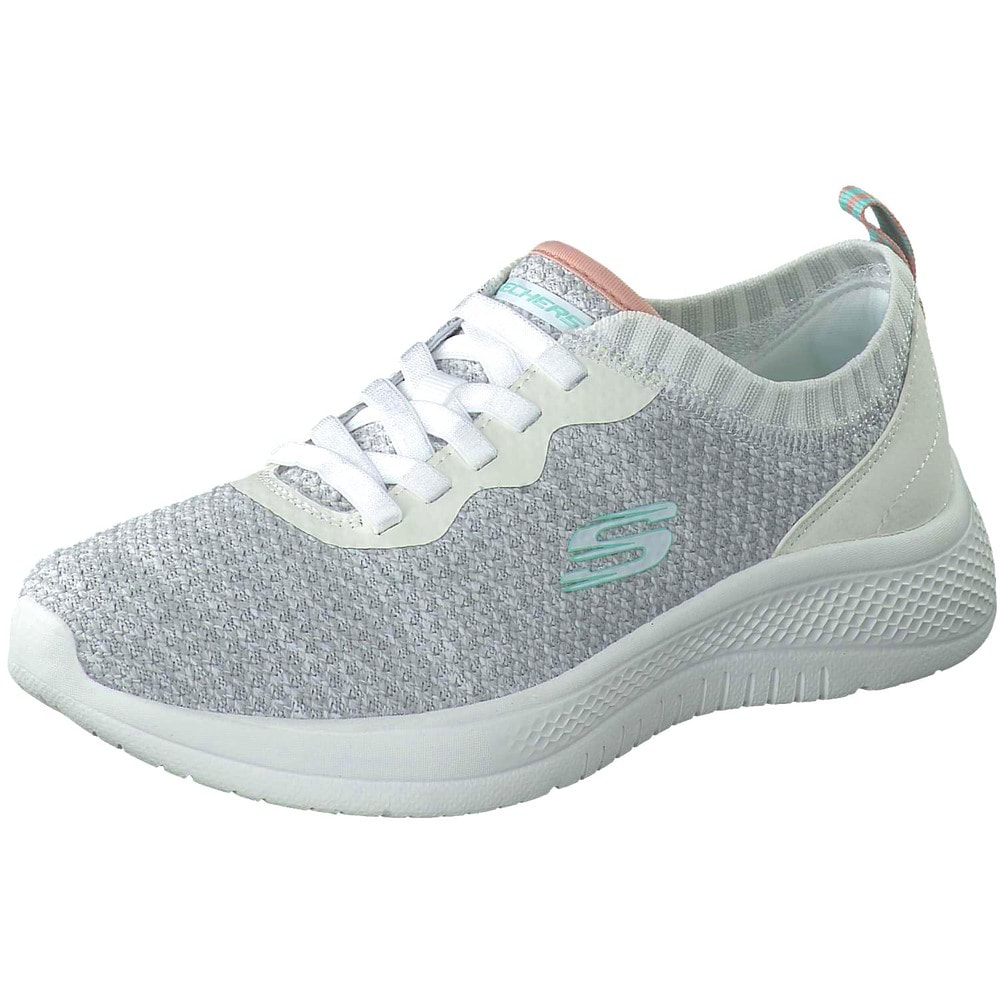 Skechers Knit Flat Bungee Slip On in grau