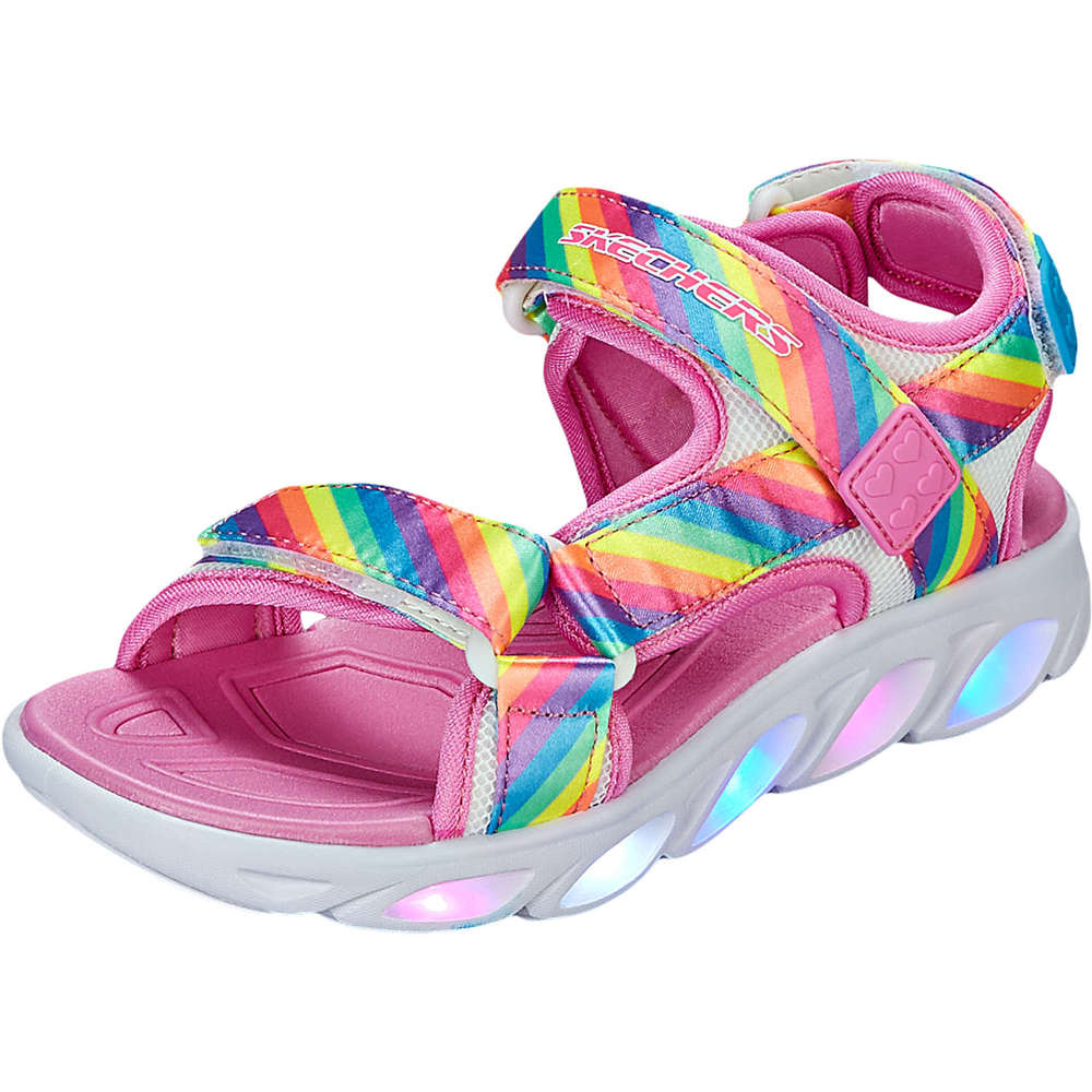 Skechers S Lights Hypno Splash Rainbow Sandalen mit Leuchtsohle