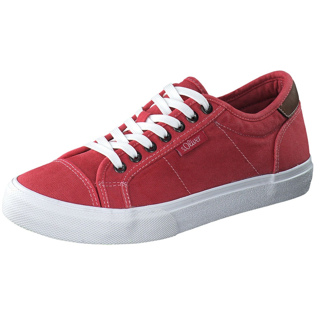 s.Oliver Leinen Sneaker in rot