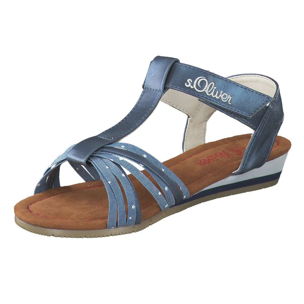 S Oliver Sandale Blau Schuhcenter De