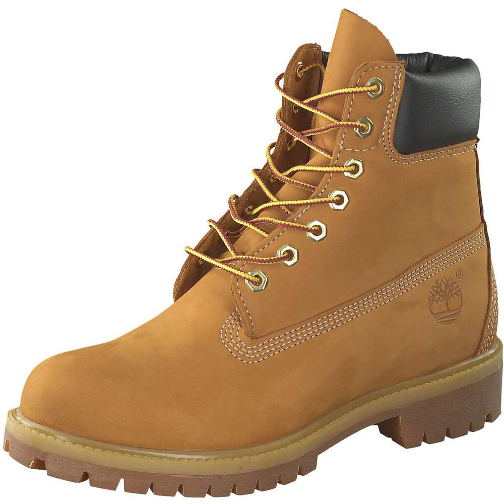 Timberland Herrenstiefel aus hochwertigem Nubukleder im klassischen Braun/Gelb