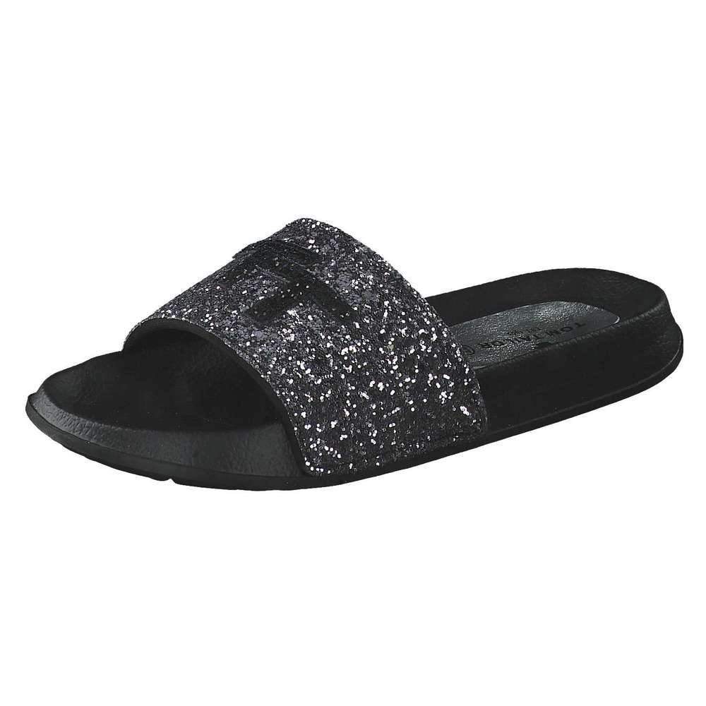 Tom Tailor Pantolette in schwarz