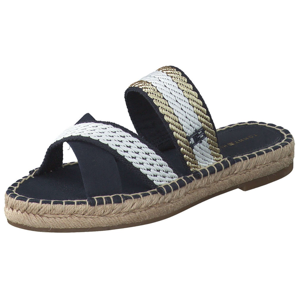 Tommy Hilfiger Golden Webbing Sandal in blau