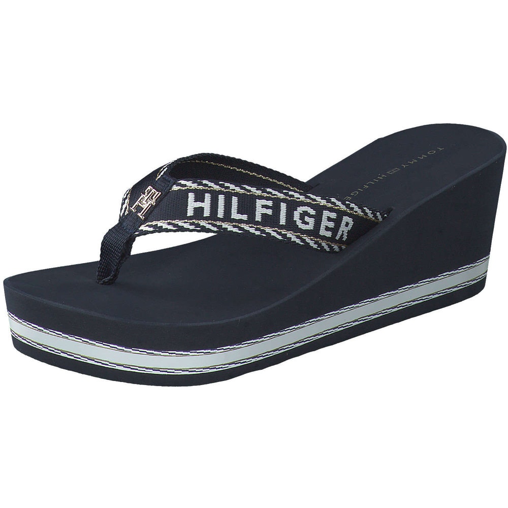 Tommy Hilfiger Tommy Webbing H Wedge in blau