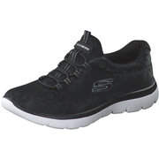 Ladies black clearance slip on skechers