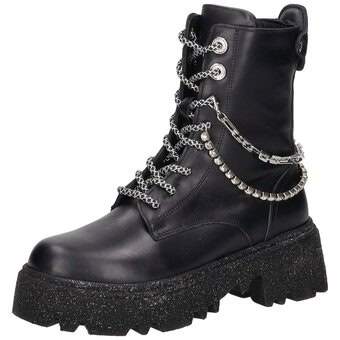 2Go Fashion Schnur Boots schwarz