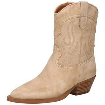 Western boots beige hot sale
