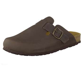 Hausschuh Gartenschuh Bio Natur Pantolette braun 