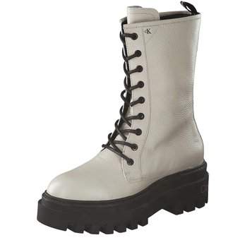 Calvin Klein Chunky Combat Boots weiB
