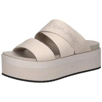 Calvin Klein Flatform Sandal Webbing beige