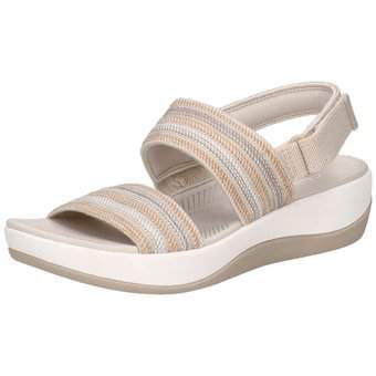 Clarks Arla Stroll Sandale in beige Schuhcenter