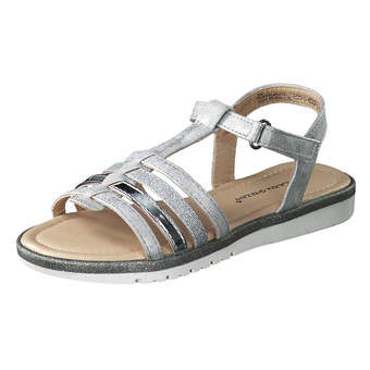 stormloop Likken Canberra Claudia Ghizzani Sandale in silber ❤️ | Schuhcenter.de
