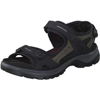 Black ecco sandals best sale