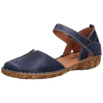 Josef Seibel Rosalie 42 Women's Leather Closed Toe Sandal In Navy Size 8 5