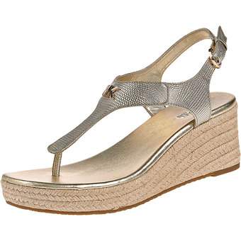Michael Kors Laney Thong Keilsandale in gold