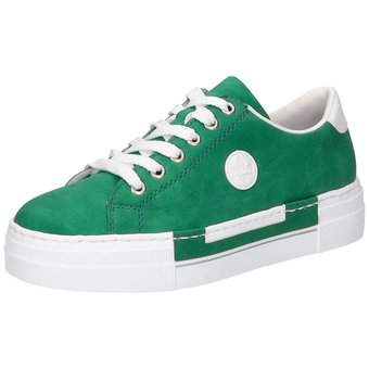 Rieker Plateau Sneaker in gr n Schuhcenter