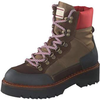 SCOTCH SODA Olivine Schnur Boots in braun