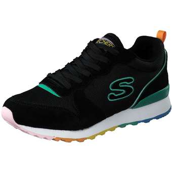 Black rainbow skechers clearance