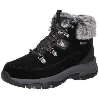 Black boots skechers hot sale