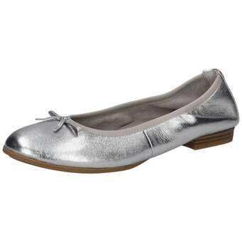 Tamaris Ballerina in silber Schuhcenter