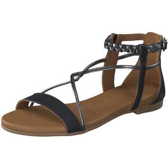 Tamaris ledersandale schwarz