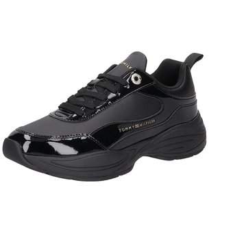 Ladies chunky black trainers best sale
