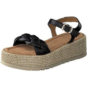 Unisa Plateau Sandale in schwarz Schuhcenter