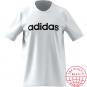 adidas - Essentials Linear Logo T-Shirt - weiß