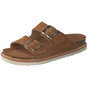 Genuins Hawaii Velour Pantolette  braun
