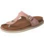 Genuins Rosas Velour Zehentrenner  rosa