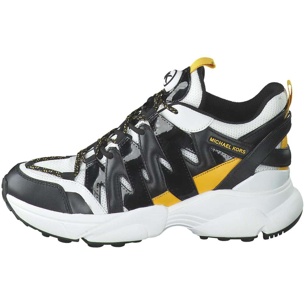 michael michael kors hero leather and mesh trainer