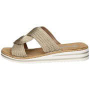 Rieker Pantolette Damen gold günstig online kaufen