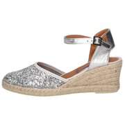Verbenas Malena Glitter Keilsandale Damen silber günstig online kaufen
