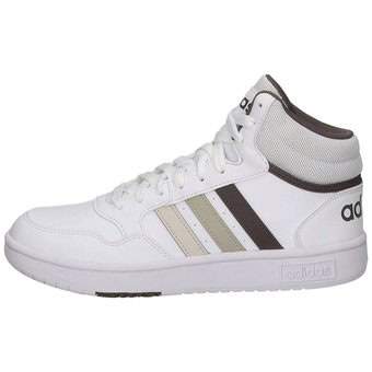 Adidas hoops vs mid white cheap