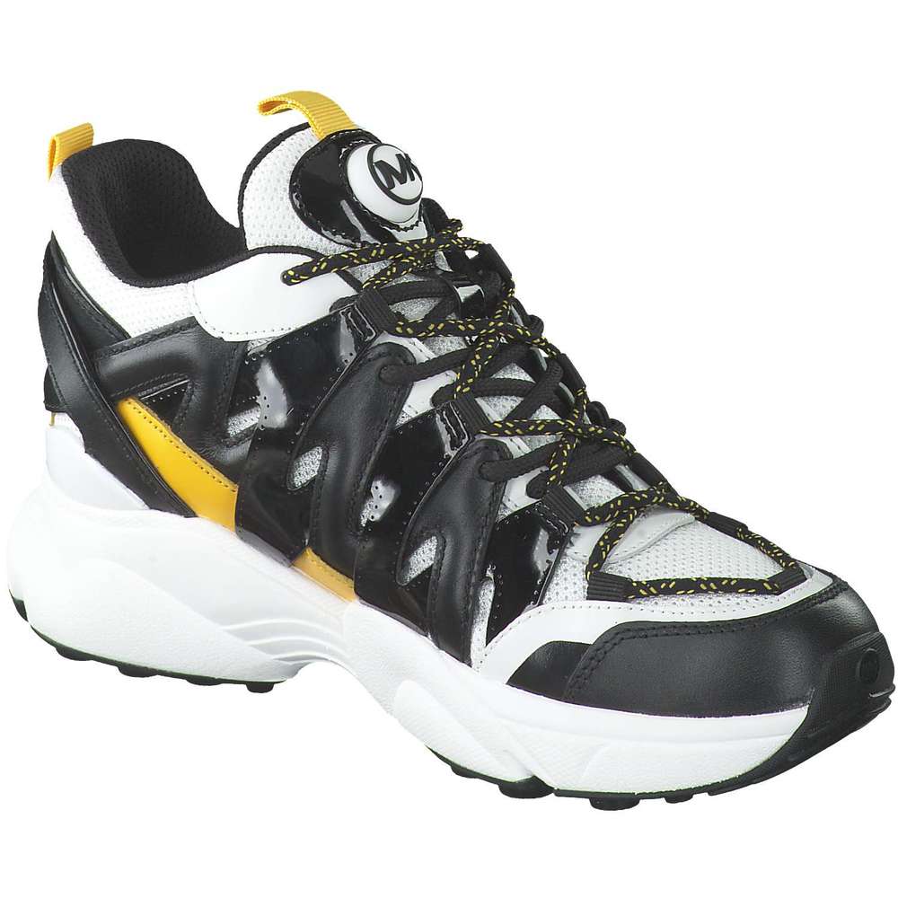 michael michael kors hero leather and mesh trainer