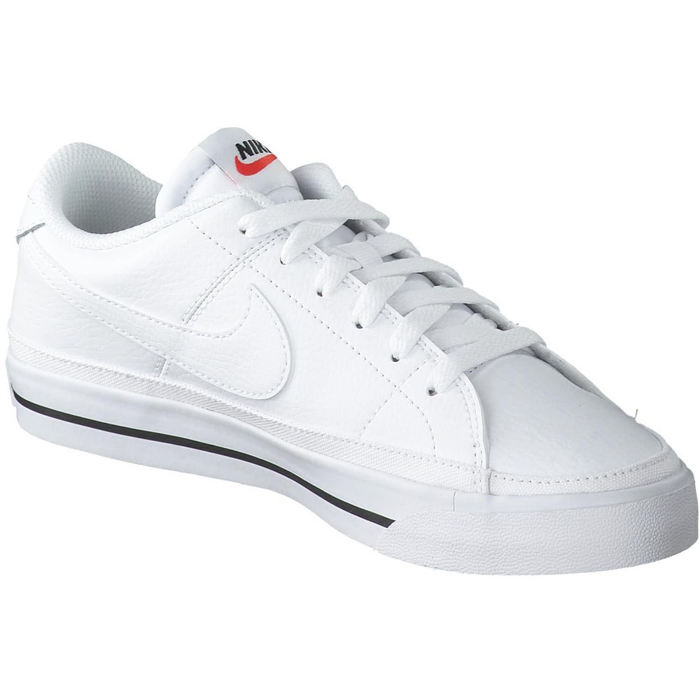 white nike court legacy sneakers womens