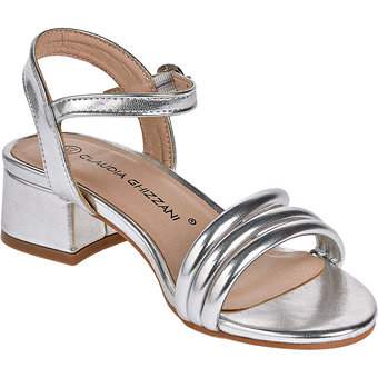 stormloop Likken Canberra Claudia Ghizzani Sandale in silber ❤️ | Schuhcenter.de