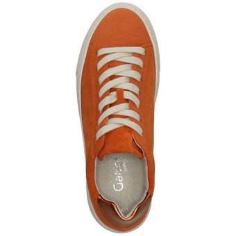 Gabor Sneaker Basse Donna Modello 73.220 - Vernice Nera, Tacco Piatto 5 Cm, Chiusura Con Zip, Larghezza Normale - 5